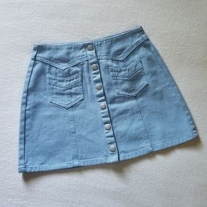 Kendall & Kylie Baby Blue Miniskirt